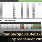 sports bet tracking spreadsheet